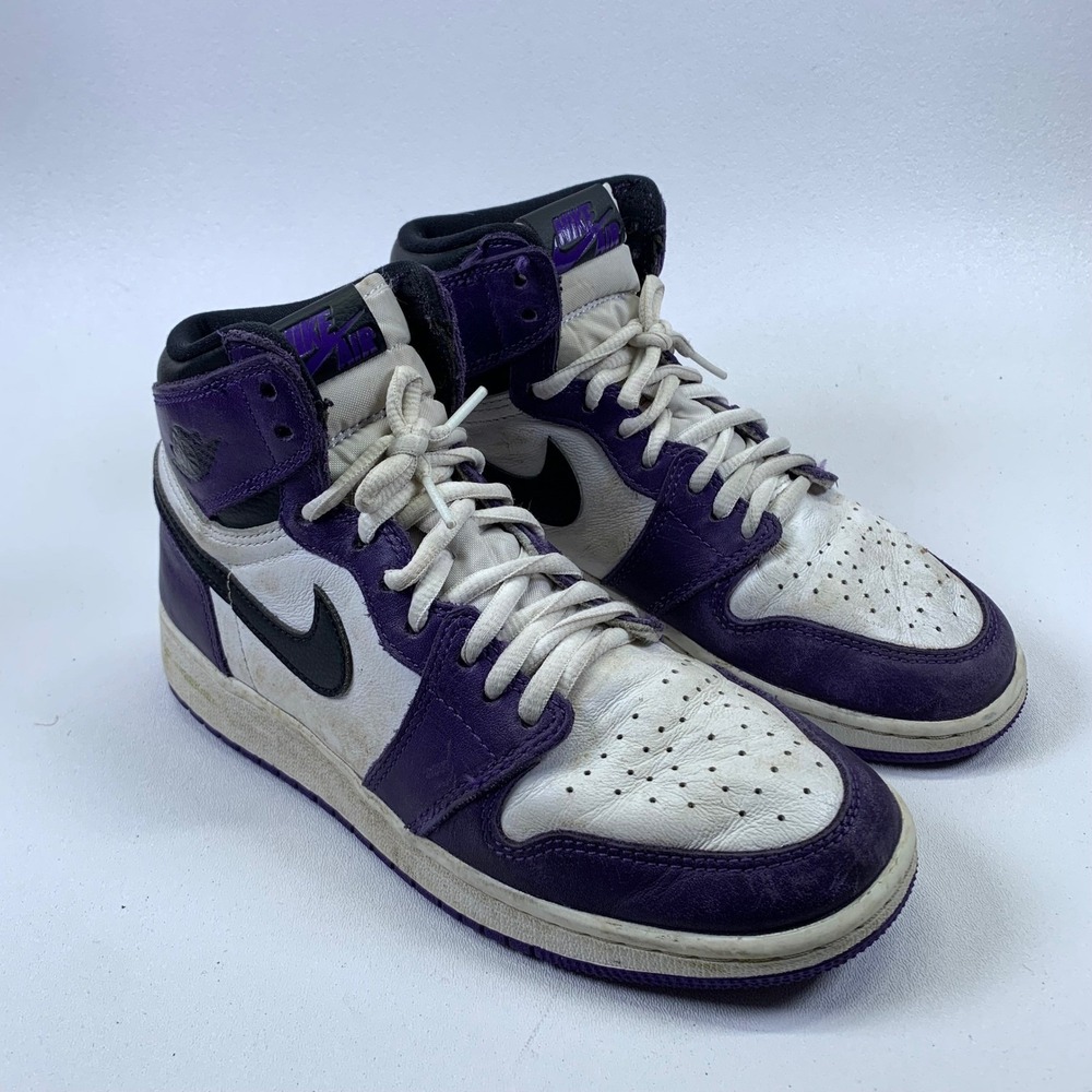 Nike Air Jordan‎ 1 High OG SE Court Purple Size 5.5Y Womens Sneakers Swoosh